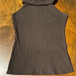 Cato Ribbed Brown Top